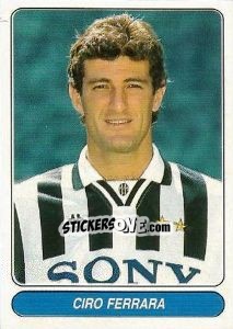 Sticker Ciro Ferrara - European Football Stars 1998 n. 31 - Panini