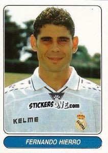 Sticker Fernando Hierro - European Football Stars 1998 - Panini