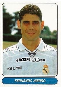 Sticker Fernando Hierro - European Football Stars 1998 n. 35 - Panini