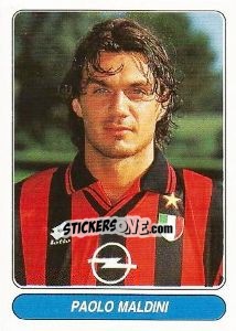 Sticker Paolo Maldini - European Football Stars 1998 n. 37 - Panini