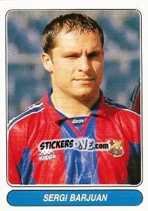 Figurina Sergi Barjuan - European Football Stars 1998 - Panini