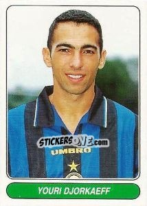 Sticker Youri Djorkaeff - European Football Stars 1998 n. 62 - Panini