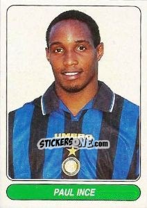 Sticker Paul Ince - European Football Stars 1998 n. 67 - Panini