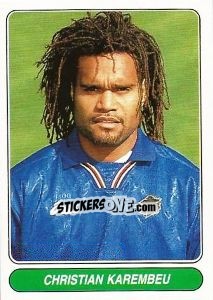 Figurina Christian Karembeu - European Football Stars 1998 - Panini