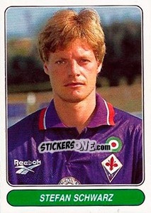 Figurina Stefan Schwarz - European Football Stars 1998 - Panini