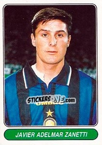 Sticker Javier Adelmar Zanetti - European Football Stars 1998 n. 87 - Panini
