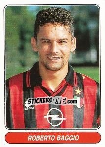 Sticker Roberto Baggio - European Football Stars 1998 n. 90 - Panini