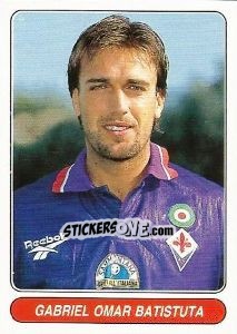 Sticker Gabriel Omar Batistuta - European Football Stars 1998 n. 92 - Panini
