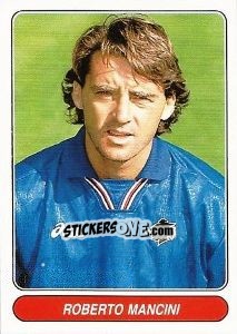 Sticker Roberto Mancini - European Football Stars 1998 n. 107 - Panini