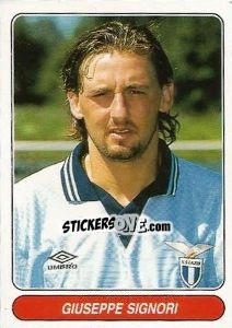 Figurina Giuseppe Signori - European Football Stars 1998 - Panini