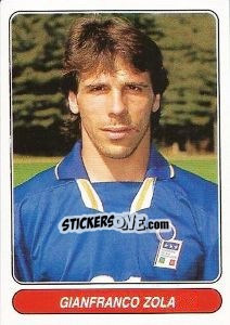 Sticker Gianfranco Zola - European Football Stars 1998 n. 120 - Panini