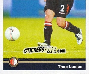 Sticker Theo Lucius in game - Feyenoord 2008-2009 n. 26 - Panini