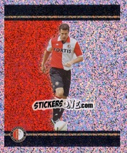 Cromo Ron Vlaar in action - Feyenoord 2008-2009 n. 40 - Panini