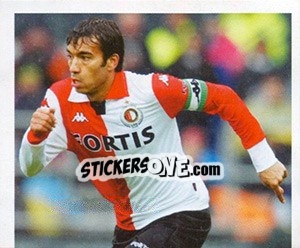 Cromo Giovanni van Bronckhorst in game - Feyenoord 2008-2009 - Panini