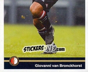 Sticker Giovanni van Bronckhorst in game - Feyenoord 2008-2009 n. 48 - Panini