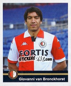 Sticker Giovanni van Bronckhorst (Portrait) - Feyenoord 2008-2009 - Panini