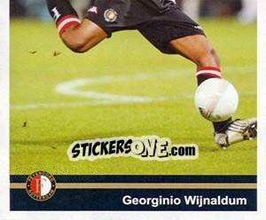 Sticker Georginio Wijnaldum in game - Feyenoord 2008-2009 n. 52 - Panini
