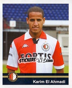 Sticker Karim El Ahmadi (Portrait) - Feyenoord 2008-2009 n. 63 - Panini