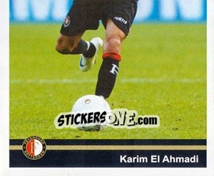 Sticker Karim El Ahmadi in game - Feyenoord 2008-2009 n. 65 - Panini