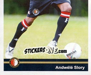 Cromo Andwélé Slory in game - Feyenoord 2008-2009 - Panini