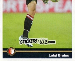 Sticker Luigi Bruins in game - Feyenoord 2008-2009 n. 76 - Panini