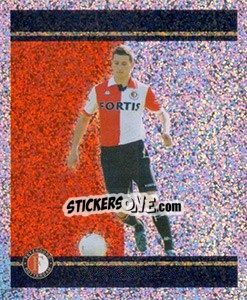 Sticker Luigi Bruins in action - Feyenoord 2008-2009 - Panini
