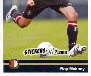Sticker Roy Makaay in game - Feyenoord 2008-2009 - Panini