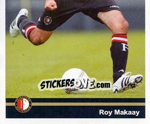 Sticker Roy Makaay in game - Feyenoord 2008-2009 n. 85 - Panini