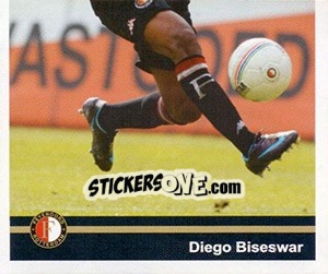 Sticker Diego Biseswar in game - Feyenoord 2008-2009 n. 94 - Panini