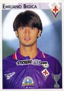 Figurina Emiliano Bigica - Calcio Coppe 1996-1997 n. 55 - Panini