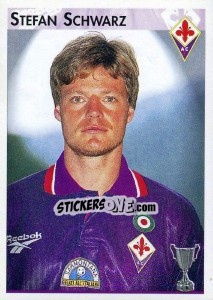 Sticker Stefan Schwarz - Calcio Coppe 1996-1997 n. 56 - Panini