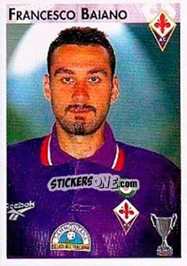 Sticker Francesco Baiano - Calcio Coppe 1996-1997 n. 62 - Panini