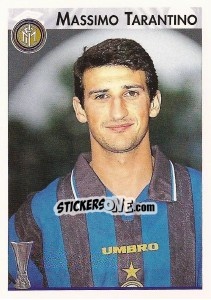 Sticker Massimo Tarantino - Calcio Coppe 1996-1997 n. 67 - Panini