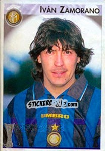 Sticker Iván Zamorano - Calcio Coppe 1996-1997 - Panini