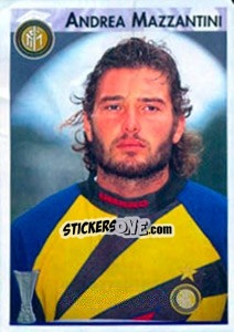 Sticker Andrea Mazzantini - Calcio Coppe 1996-1997 - Panini
