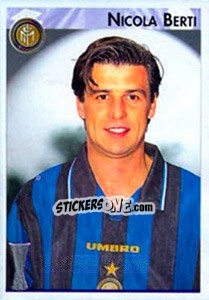 Sticker Nicola Berti - Calcio Coppe 1996-1997 n. 83 - Panini