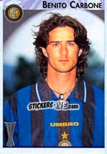 Sticker Benito Carbone - Calcio Coppe 1996-1997 n. 84 - Panini