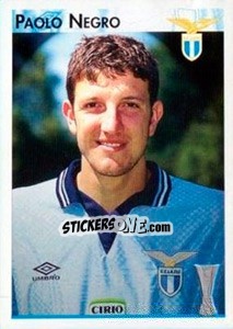 Sticker Paolo Negro - Calcio Coppe 1996-1997 - Panini