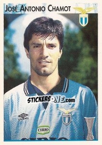 Sticker José Antonio Chamot - Calcio Coppe 1996-1997 n. 90 - Panini