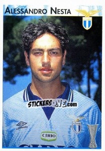 Sticker Alessandro Nesta - Calcio Coppe 1996-1997 n. 91 - Panini