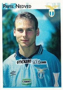 Sticker Pavel Nedved - Calcio Coppe 1996-1997 n. 96 - Panini