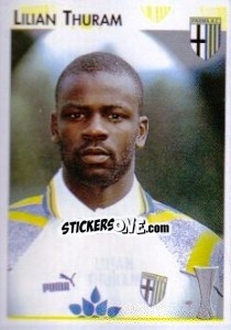 Sticker Lilian Thuram - Calcio Coppe 1996-1997 n. 107 - Panini