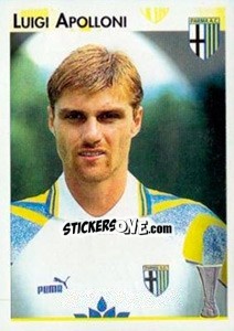 Sticker Luigi Apolloni - Calcio Coppe 1996-1997 - Panini
