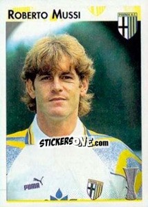 Sticker Roberto Mussi - Calcio Coppe 1996-1997 - Panini