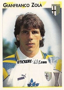 Sticker Gianfranco Zola - Calcio Coppe 1996-1997 n. 118 - Panini