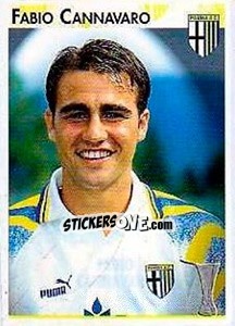 Sticker Fabio Cannavaro - Calcio Coppe 1996-1997 n. 121 - Panini
