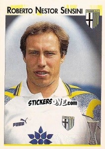 Sticker Roberto Nestor Sensini - Calcio Coppe 1996-1997 n. 123 - Panini