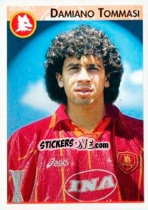 Sticker Damiano Tommasi - Calcio Coppe 1996-1997 n. 130 - Panini