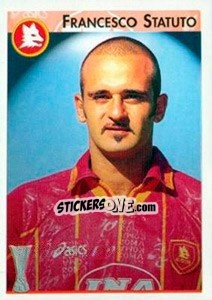 Sticker Francesco Statuto - Calcio Coppe 1996-1997 - Panini