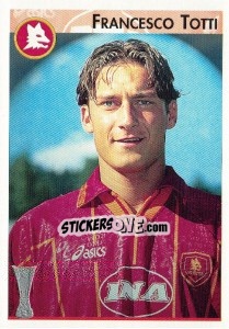 Sticker Francesco Totti - Calcio Coppe 1996-1997 n. 138 - Panini